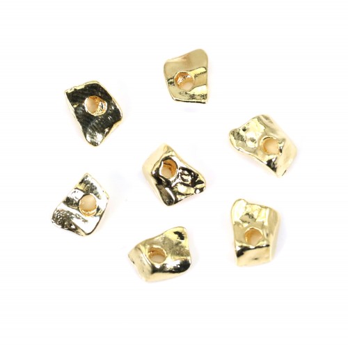 Pepita di perla 6 mm - Oro su ottone x 10 pezzi