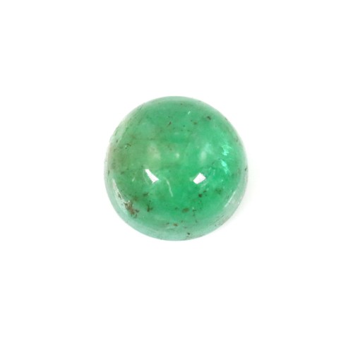 Smaragd Cabochon rund 4-5mm x 1pc