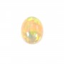 Cabochon d'opale ethiopienne, multicolore, de forme ovale, 7 * 9mm x 1pc