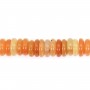 Aventurine orange roundel heishi 2x6mm x 40cm