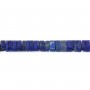 Lapis Lazuli mat rondelle heishi 1-2x4mm x 39cm