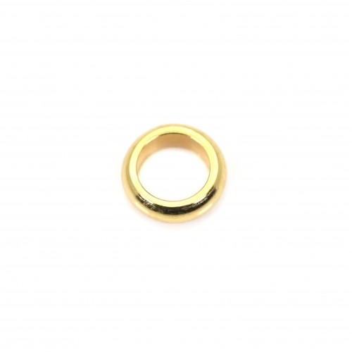 Perle rondelle 8mm - Acier Inox 304 doré x 2pcs