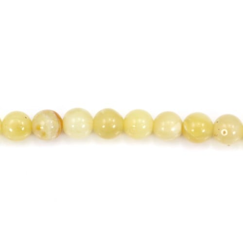 Opale, giallo, forma rotonda, 8 mm x 4 pz