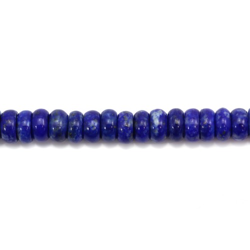 Lapis lazuli roundel 3x6mm x 40cm