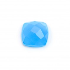 Cabochon chalcedony square facet 10mm x 1pc