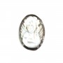 Cabochon ovale grigio di angelo di madreperla 13x18 mm x 1 pezzo